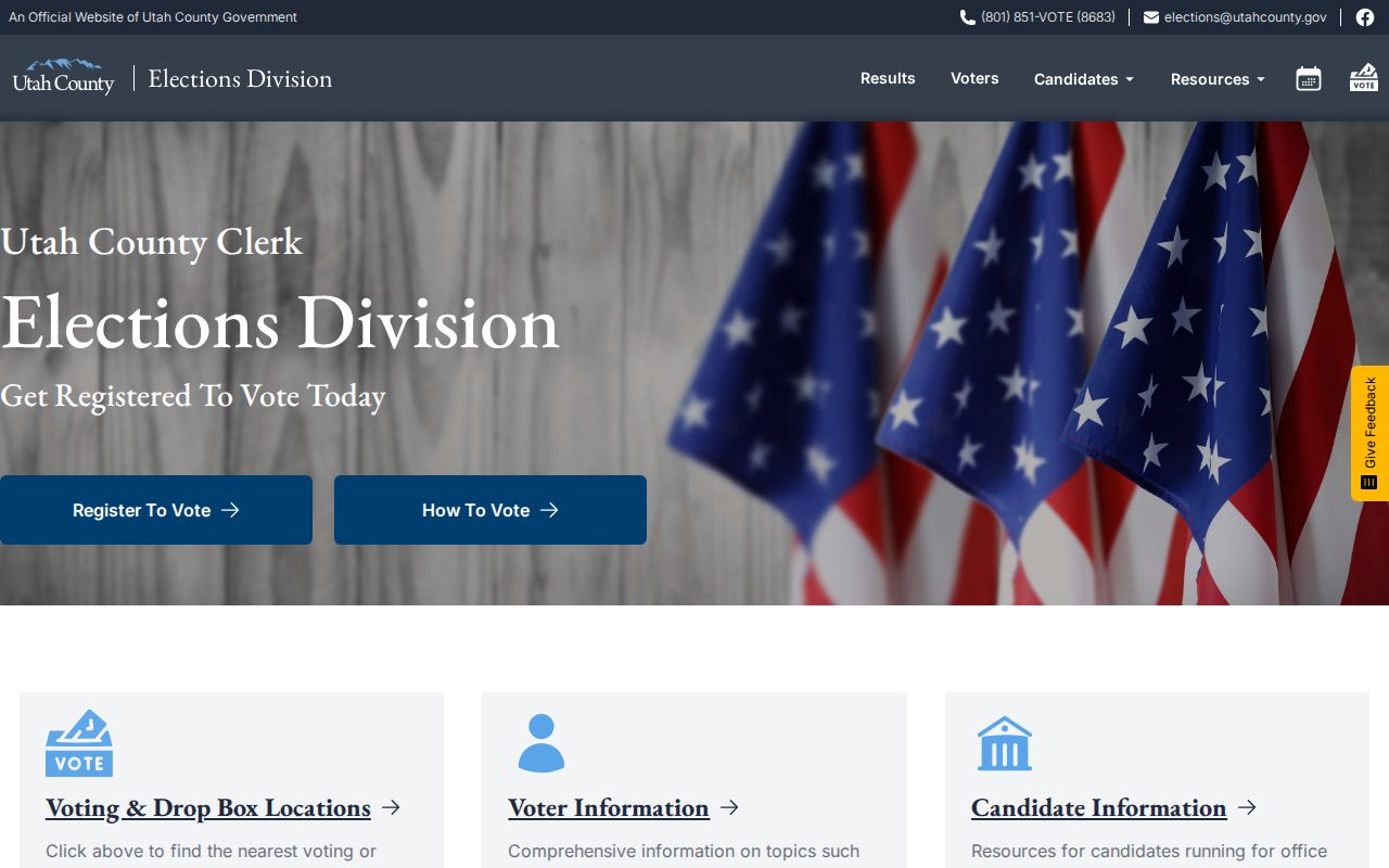 Utah County office access for Saratoga Springs voter registration records